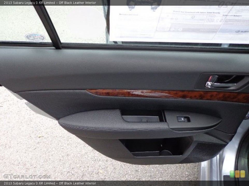 Off Black Leather Interior Door Panel for the 2013 Subaru Legacy 3.6R Limited #73563101