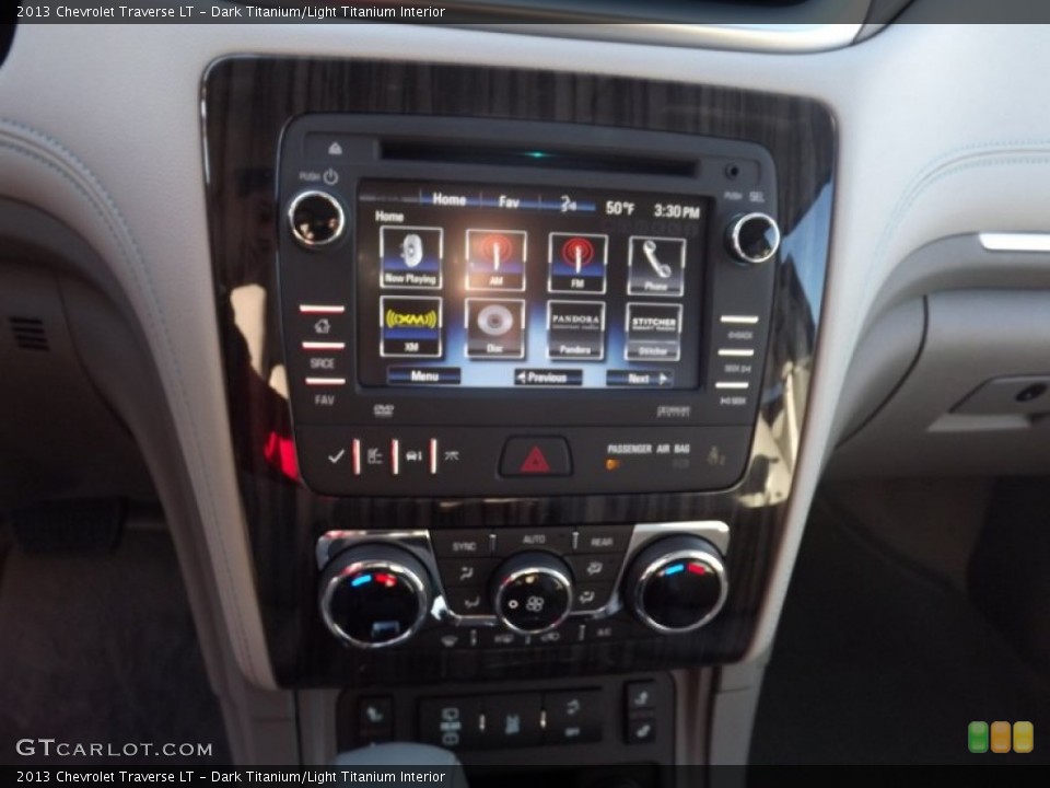 Dark Titanium/Light Titanium Interior Controls for the 2013 Chevrolet Traverse LT #73564310