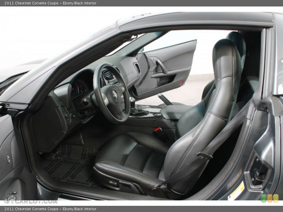 Ebony Black Interior Photo for the 2011 Chevrolet Corvette Coupe #73565856