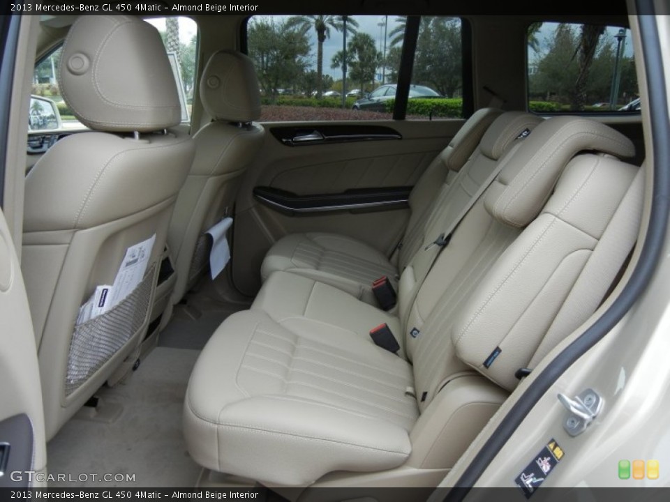Almond Beige Interior Rear Seat for the 2013 Mercedes-Benz GL 450 4Matic #73566599