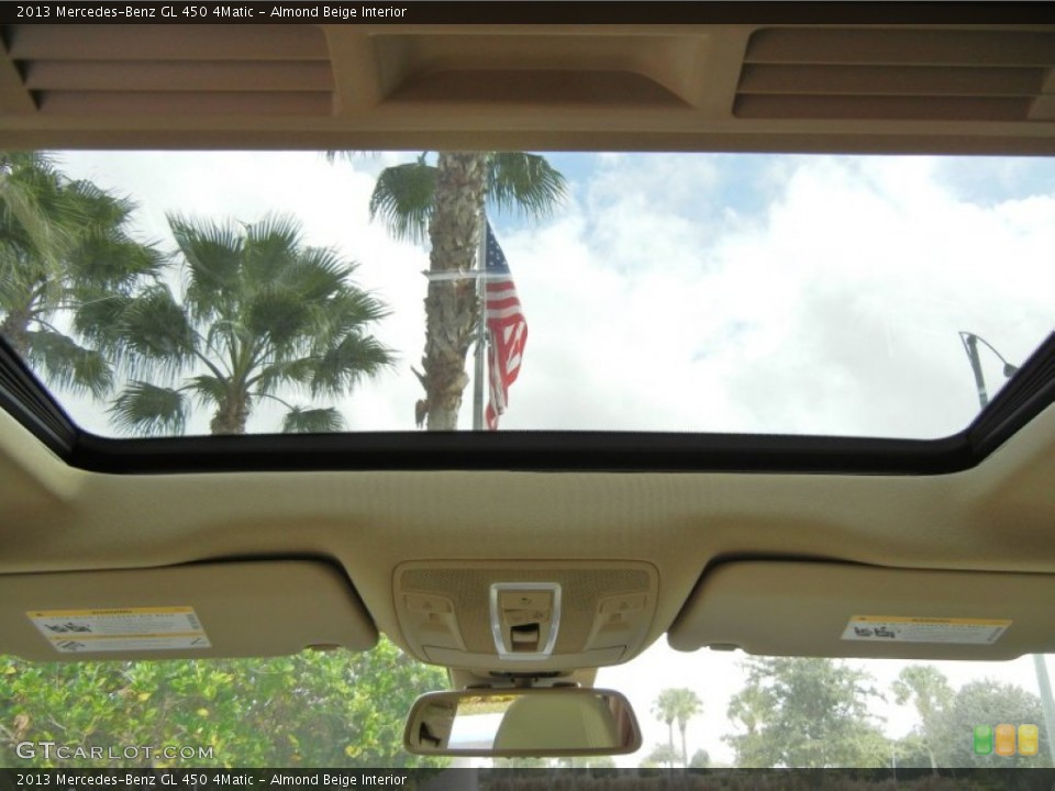 Almond Beige Interior Sunroof for the 2013 Mercedes-Benz GL 450 4Matic #73566641