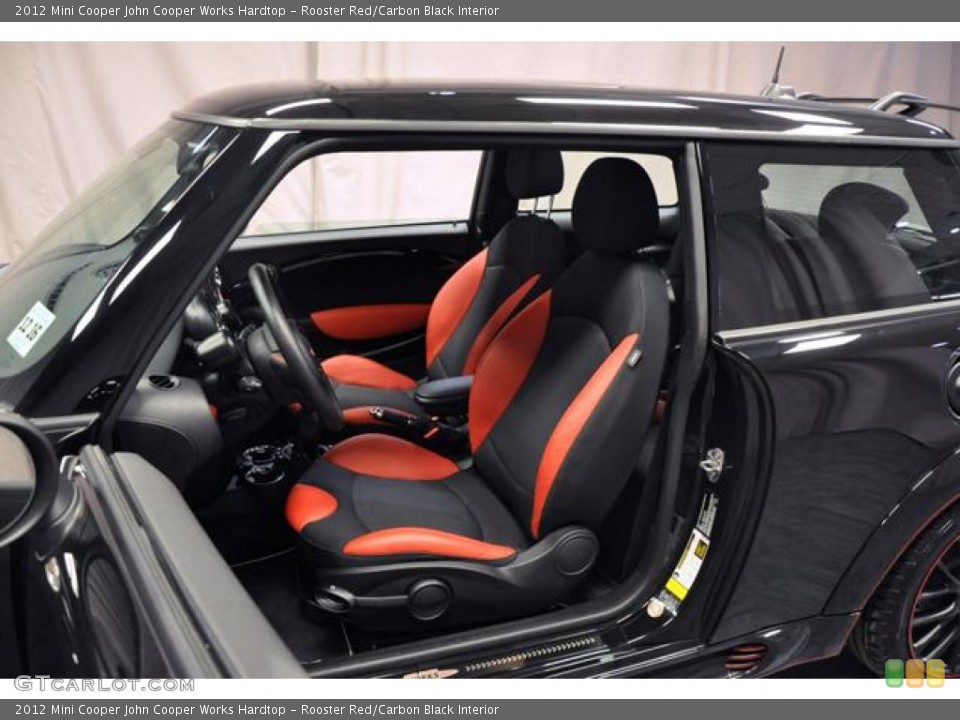 Rooster Red/Carbon Black Interior Photo for the 2012 Mini Cooper John Cooper Works Hardtop #73567232