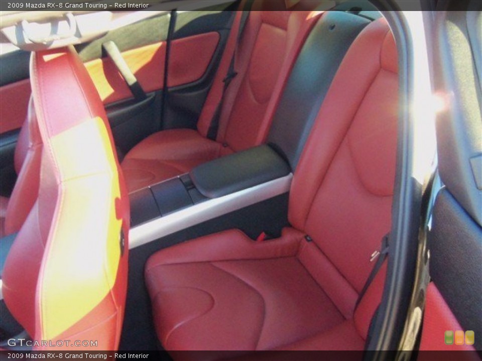 Red Interior Rear Seat for the 2009 Mazda RX-8 Grand Touring #73567529