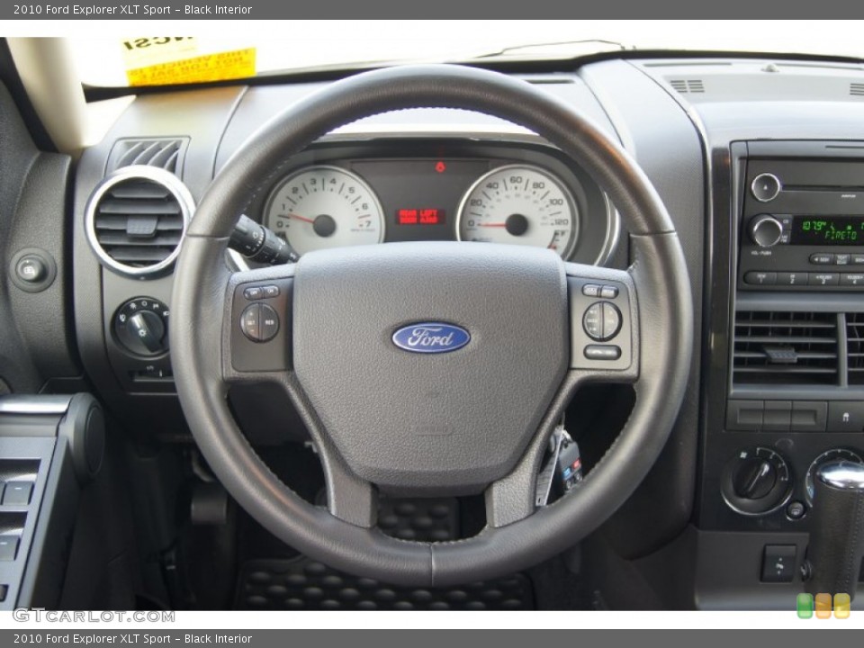Black Interior Steering Wheel for the 2010 Ford Explorer XLT Sport #73569728