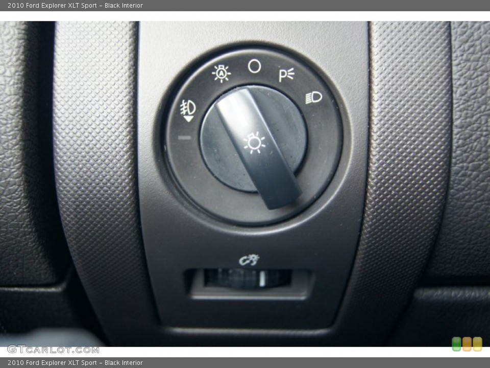Black Interior Controls for the 2010 Ford Explorer XLT Sport #73569797
