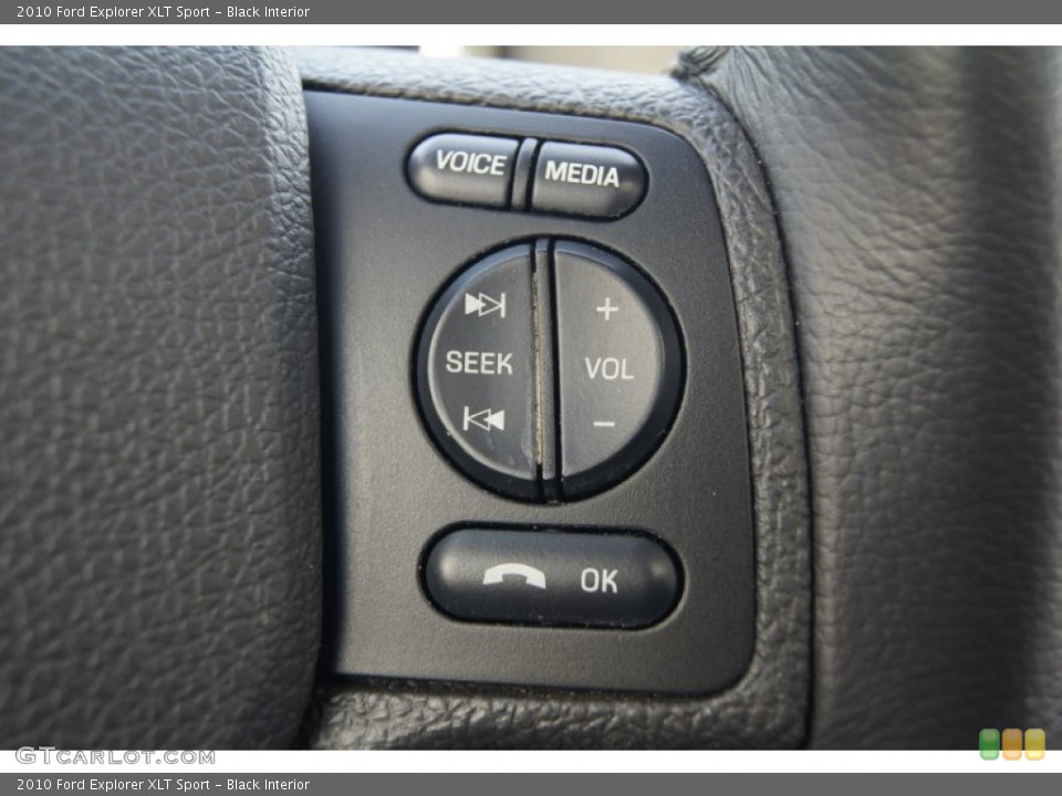 Black Interior Controls for the 2010 Ford Explorer XLT Sport #73569827
