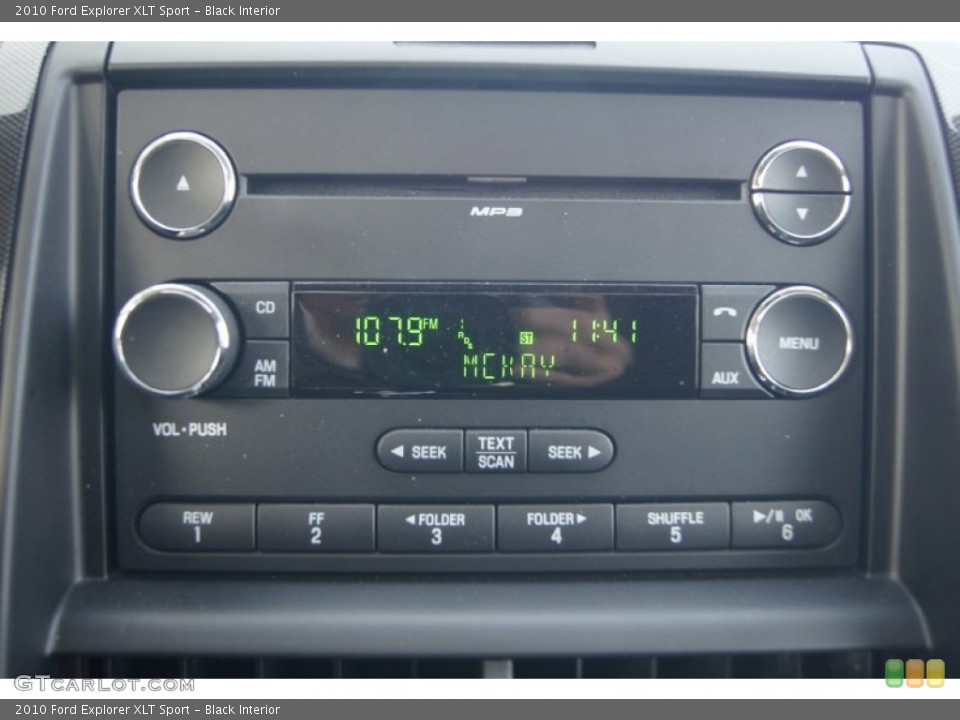 Black Interior Audio System for the 2010 Ford Explorer XLT Sport #73569855
