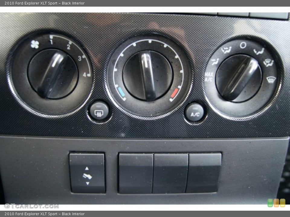 Black Interior Controls for the 2010 Ford Explorer XLT Sport #73569878