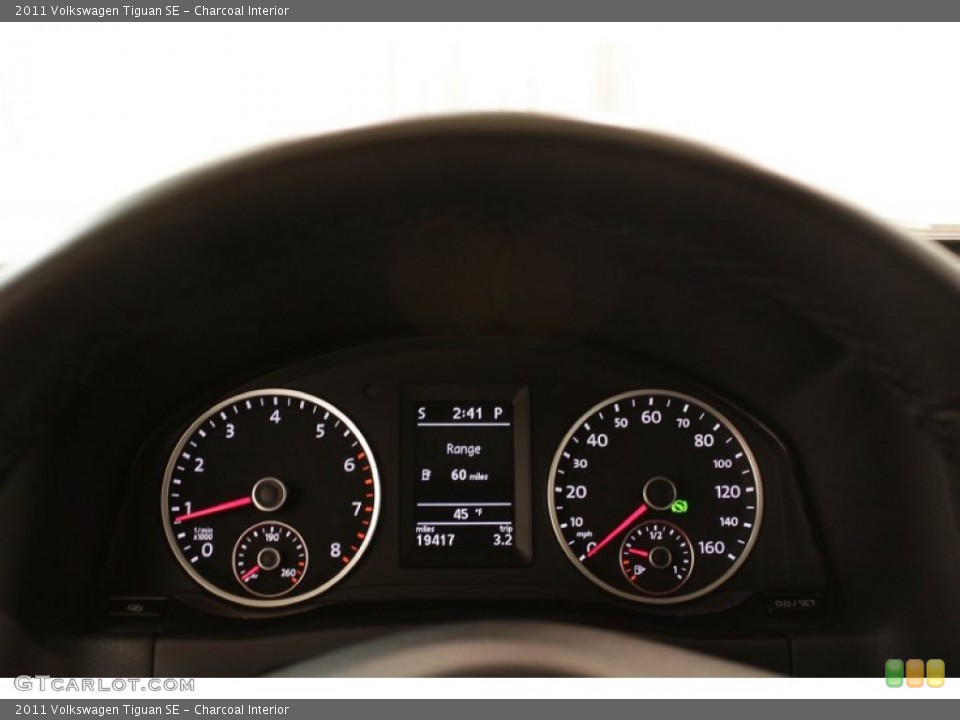 Charcoal Interior Gauges for the 2011 Volkswagen Tiguan SE #73570385