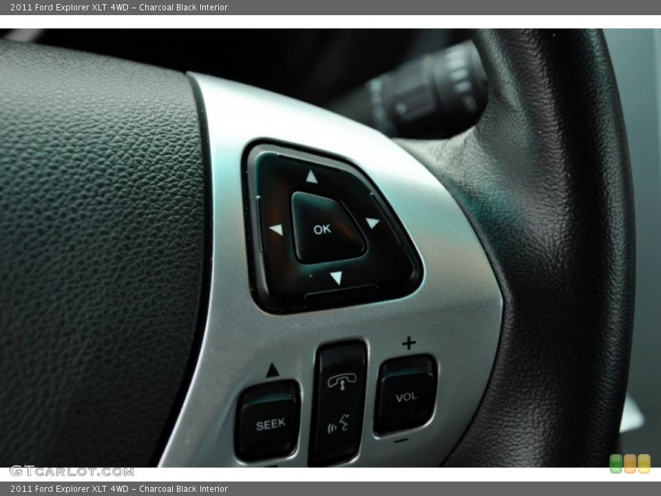 Charcoal Black Interior Controls for the 2011 Ford Explorer XLT 4WD #73571598