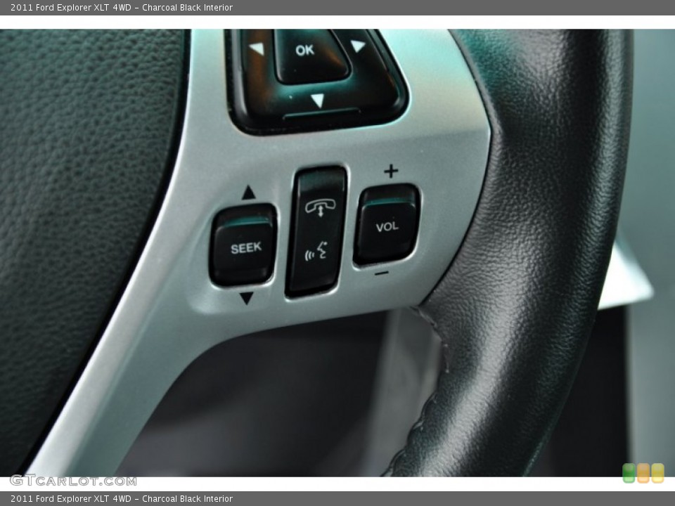 Charcoal Black Interior Controls for the 2011 Ford Explorer XLT 4WD #73571618