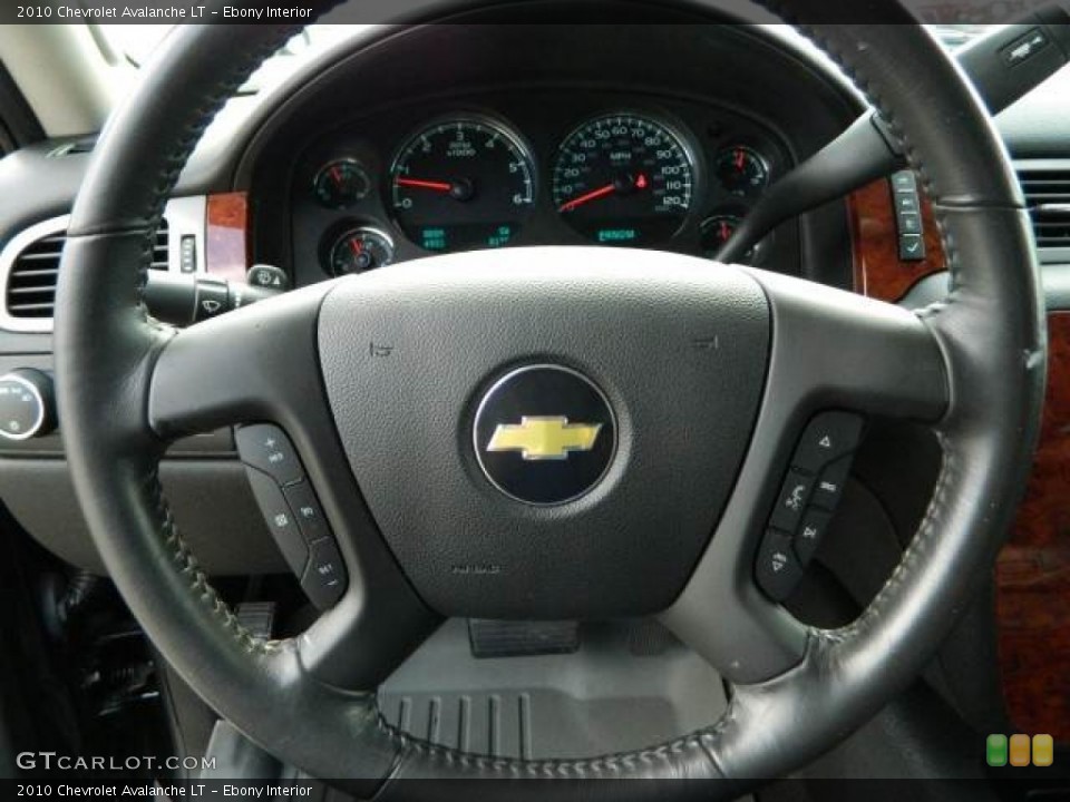 Ebony Interior Steering Wheel for the 2010 Chevrolet Avalanche LT #73572632