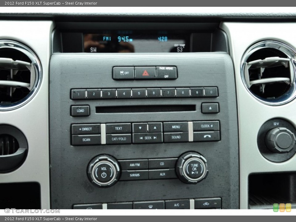 Steel Gray Interior Controls for the 2012 Ford F150 XLT SuperCab #73572842