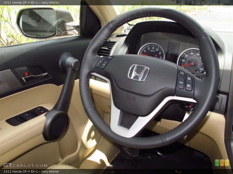 Ivory Interior Steering Wheel for the 2011 Honda CR-V EX-L #73573703