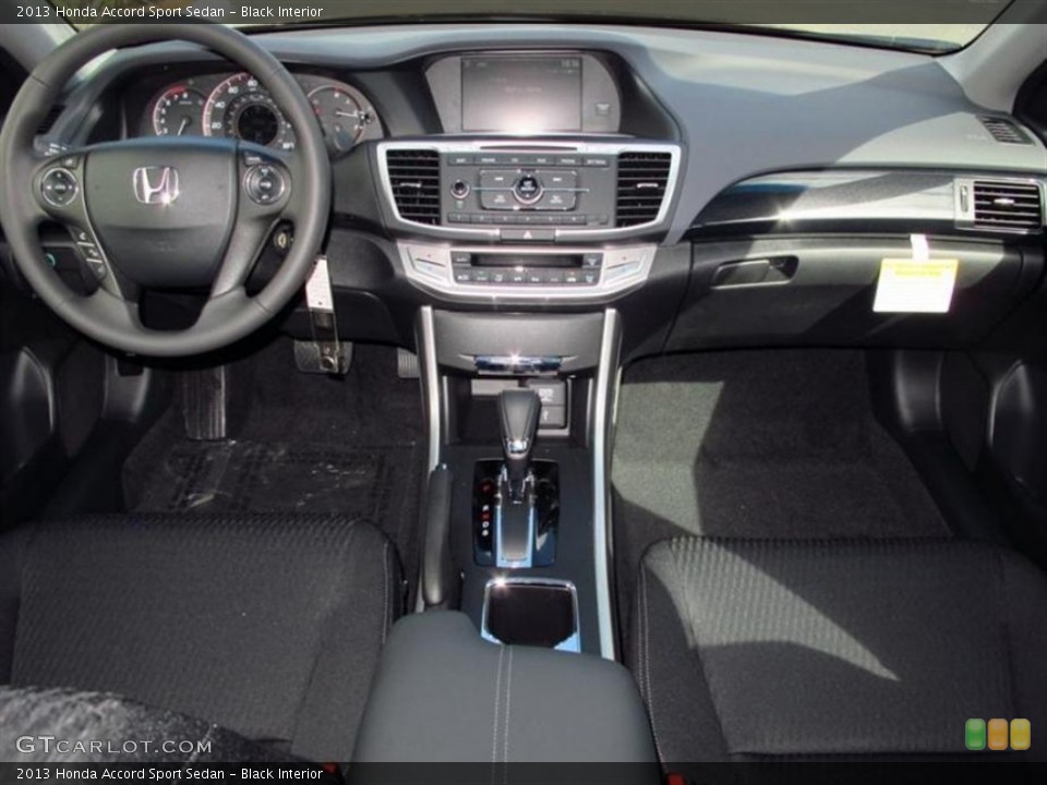 Black Interior Dashboard for the 2013 Honda Accord Sport Sedan #73574618