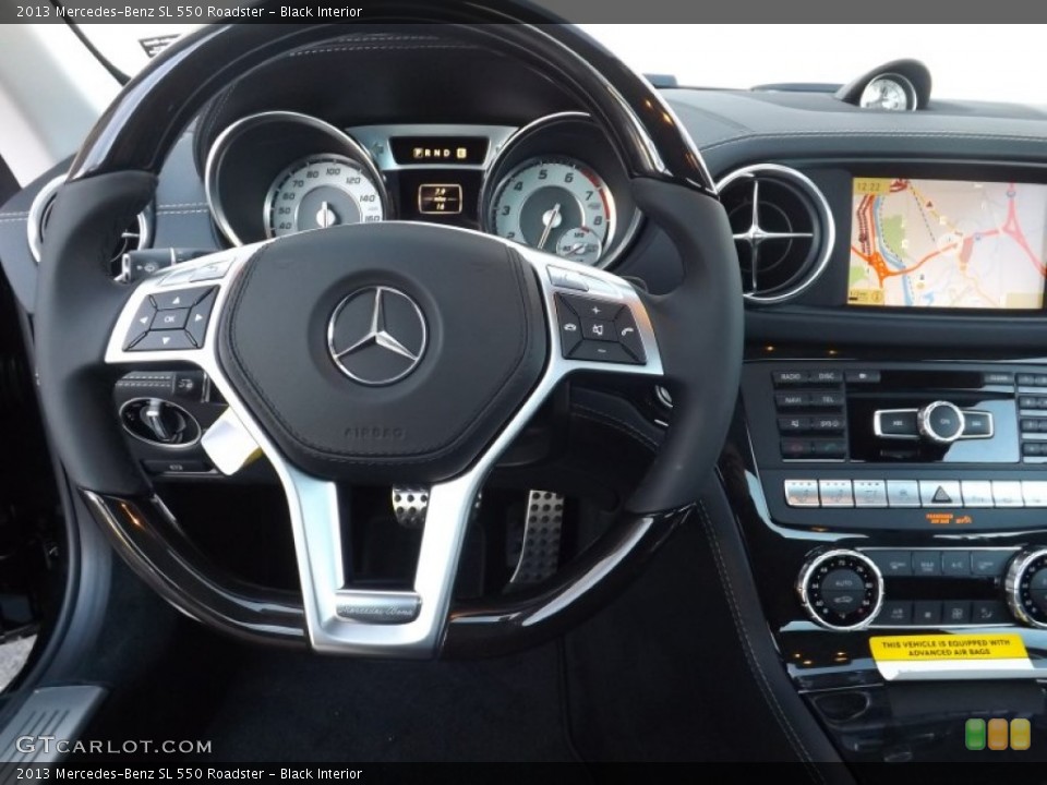 Black Interior Steering Wheel for the 2013 Mercedes-Benz SL 550 Roadster #73575094