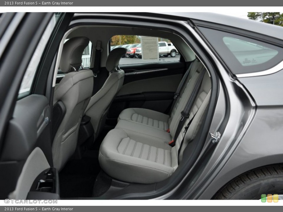 Earth Gray Interior Rear Seat for the 2013 Ford Fusion S #73575419