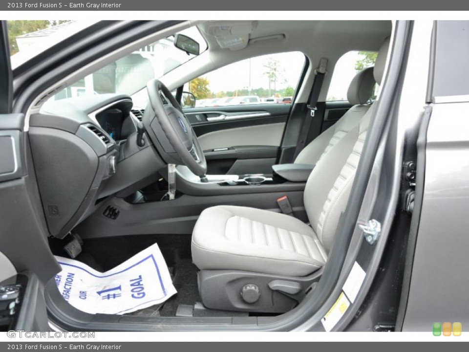 Earth Gray Interior Front Seat for the 2013 Ford Fusion S #73575474
