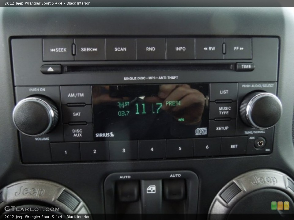 Black Interior Audio System for the 2012 Jeep Wrangler Sport S 4x4 #73576006