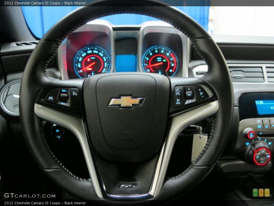 Black Interior Steering Wheel for the 2012 Chevrolet Camaro SS Coupe #73576010