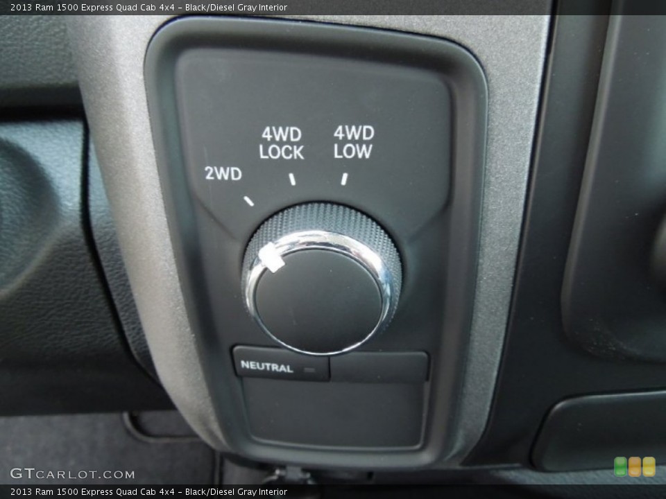Black/Diesel Gray Interior Controls for the 2013 Ram 1500 Express Quad Cab 4x4 #73576556