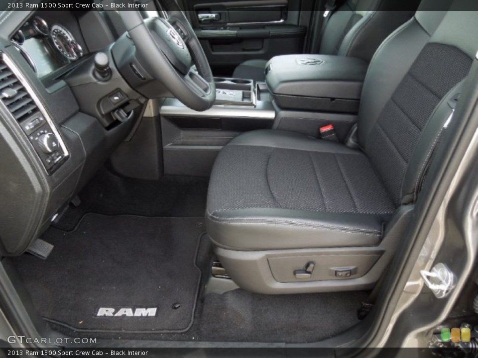 Black Interior Photo for the 2013 Ram 1500 Sport Crew Cab #73576850