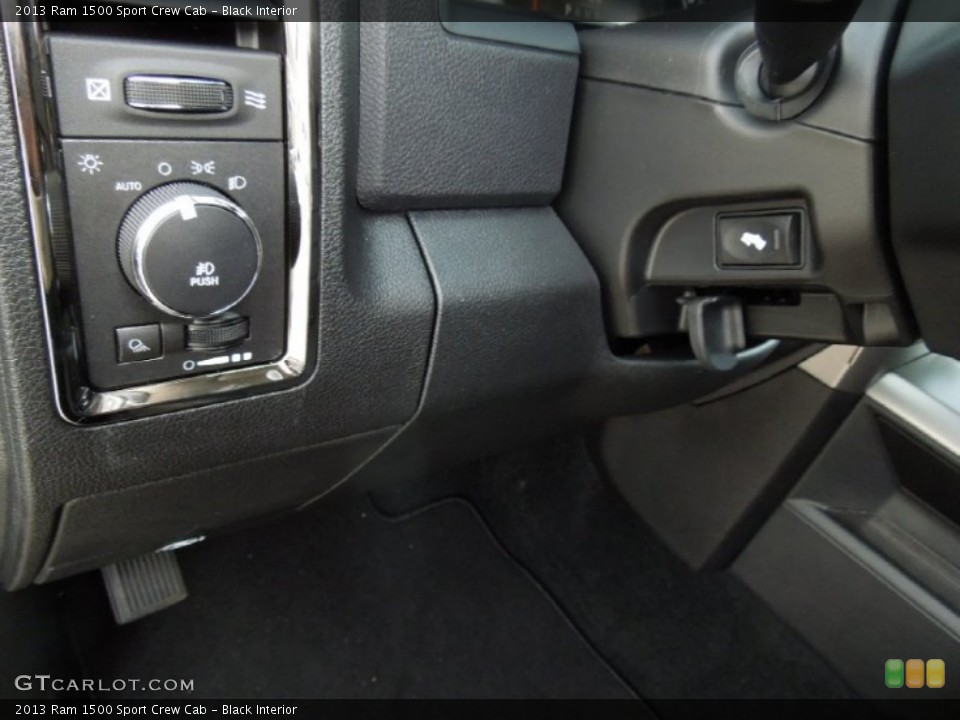 Black Interior Controls for the 2013 Ram 1500 Sport Crew Cab #73576892