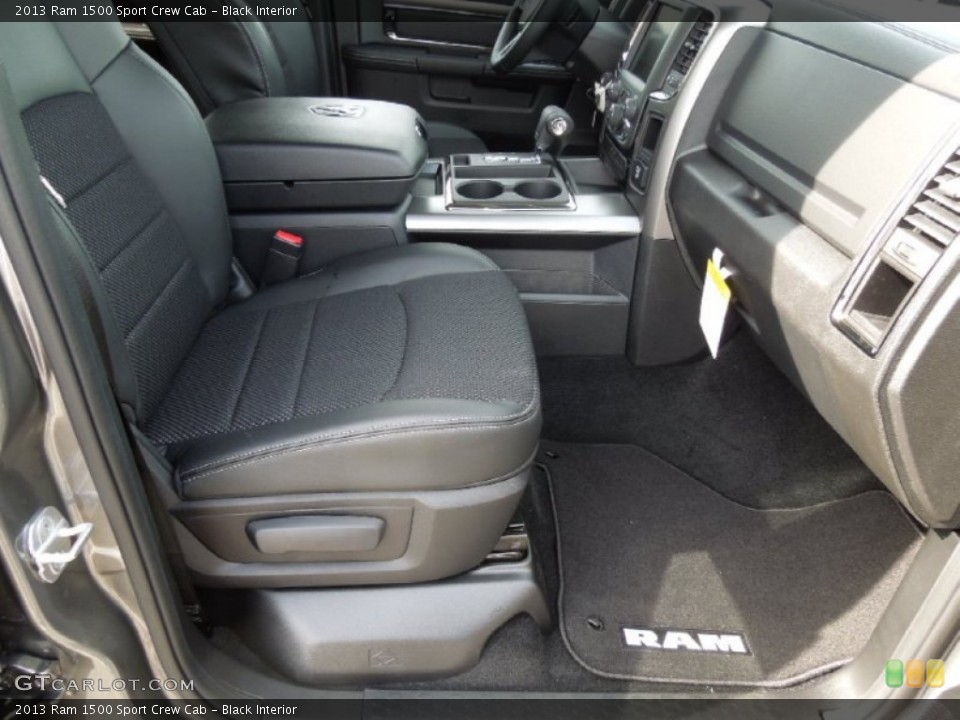 Black Interior Front Seat for the 2013 Ram 1500 Sport Crew Cab #73577016