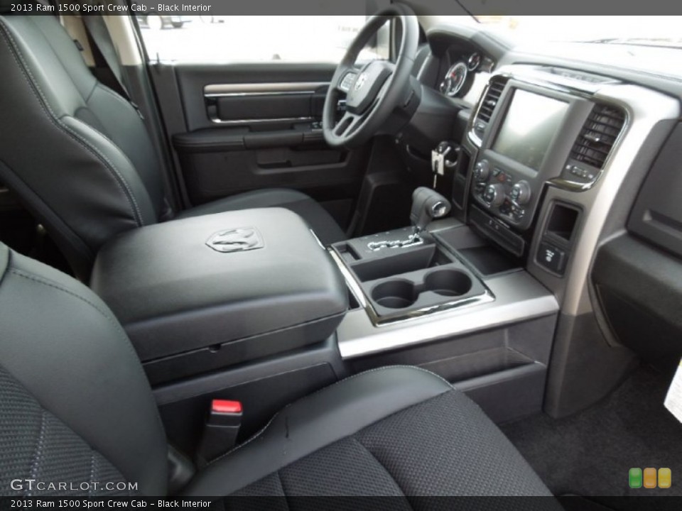 Black Interior Photo for the 2013 Ram 1500 Sport Crew Cab #73577027