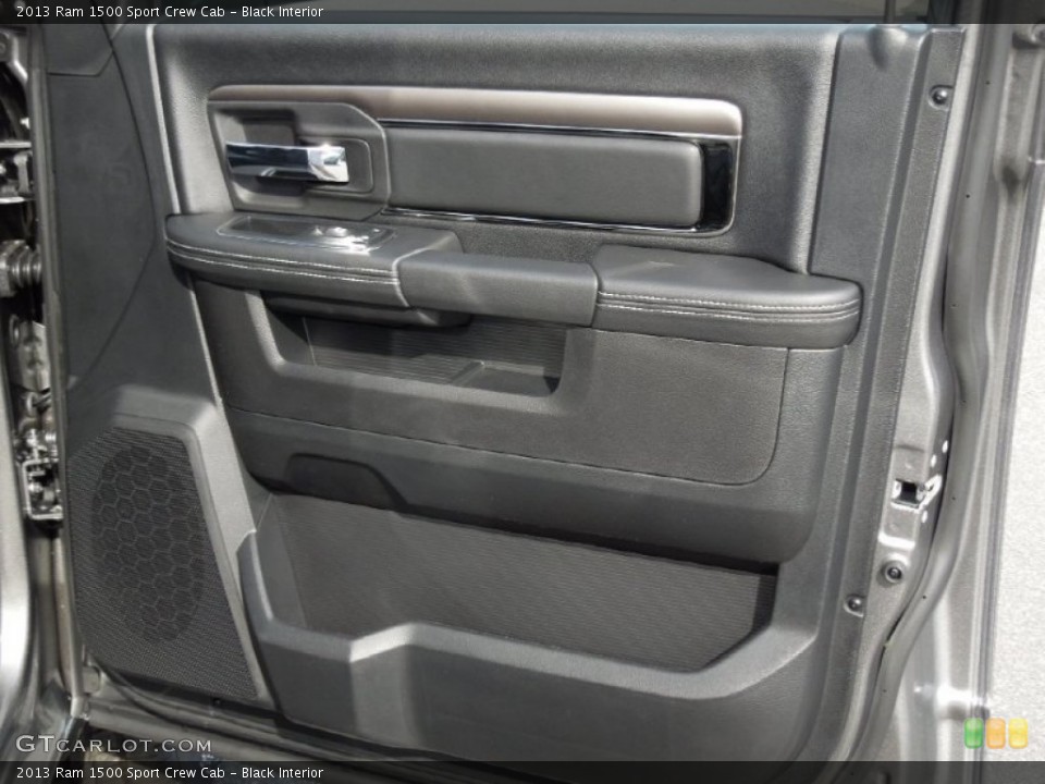 Black Interior Door Panel for the 2013 Ram 1500 Sport Crew Cab #73577042