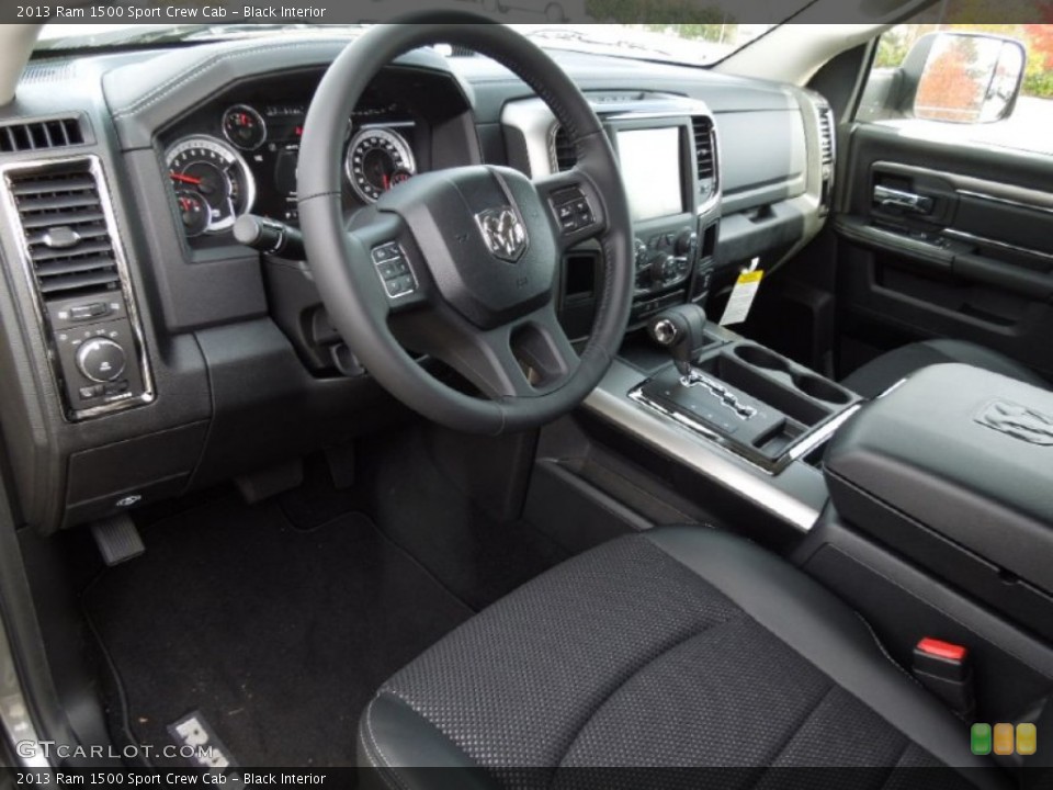 Black Interior Prime Interior for the 2013 Ram 1500 Sport Crew Cab #73577078