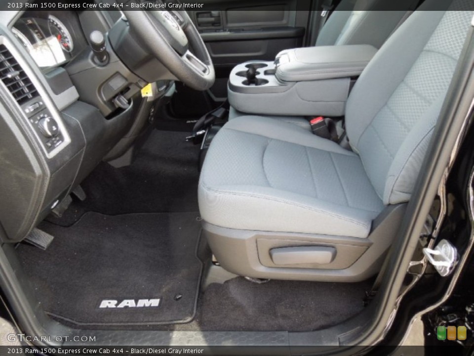 Black/Diesel Gray Interior Photo for the 2013 Ram 1500 Express Crew Cab 4x4 #73577693