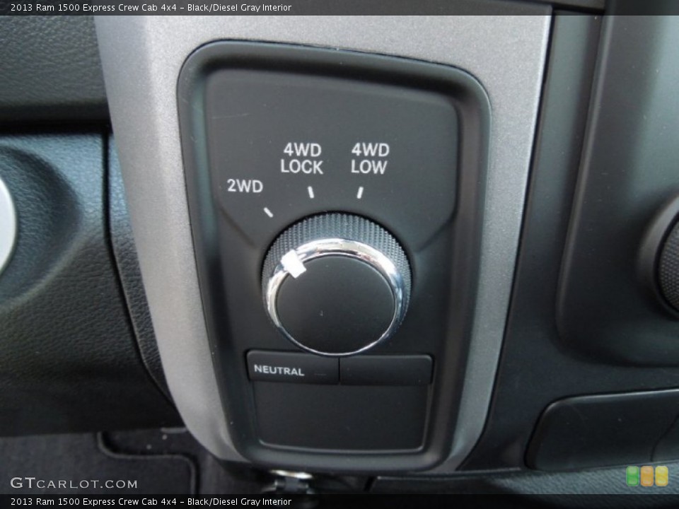 Black/Diesel Gray Interior Controls for the 2013 Ram 1500 Express Crew Cab 4x4 #73577726