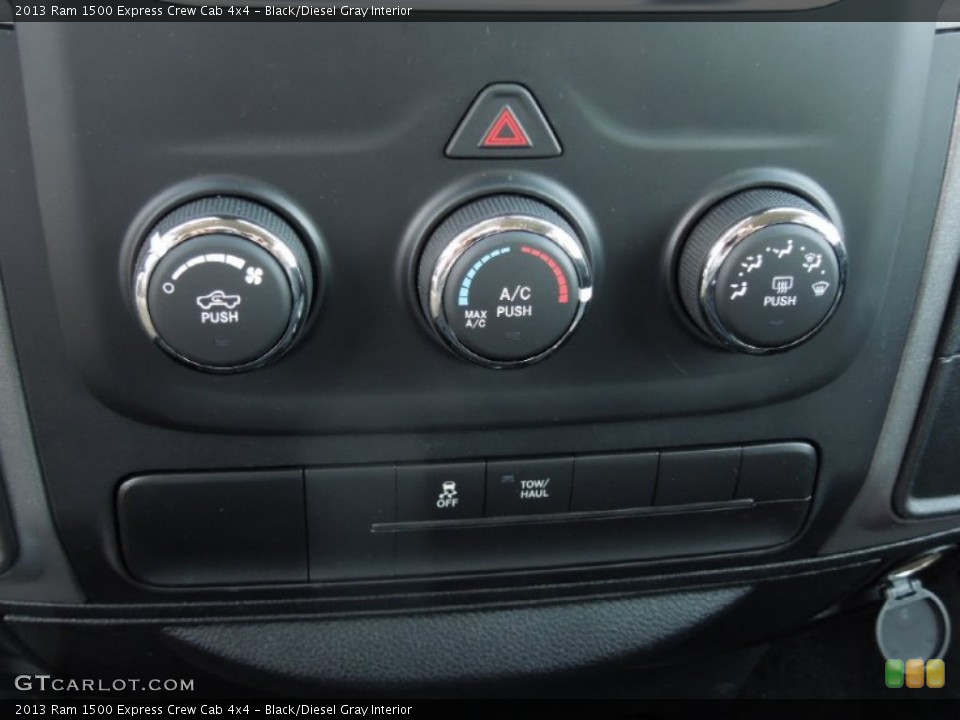 Black/Diesel Gray Interior Controls for the 2013 Ram 1500 Express Crew Cab 4x4 #73577738