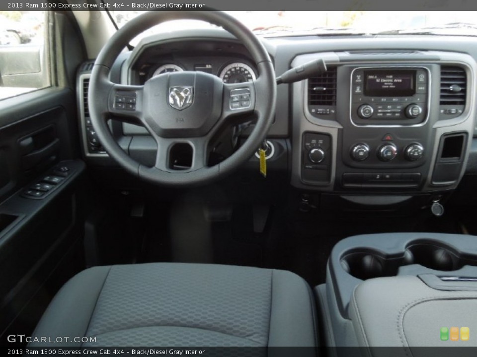Black/Diesel Gray Interior Dashboard for the 2013 Ram 1500 Express Crew Cab 4x4 #73577783
