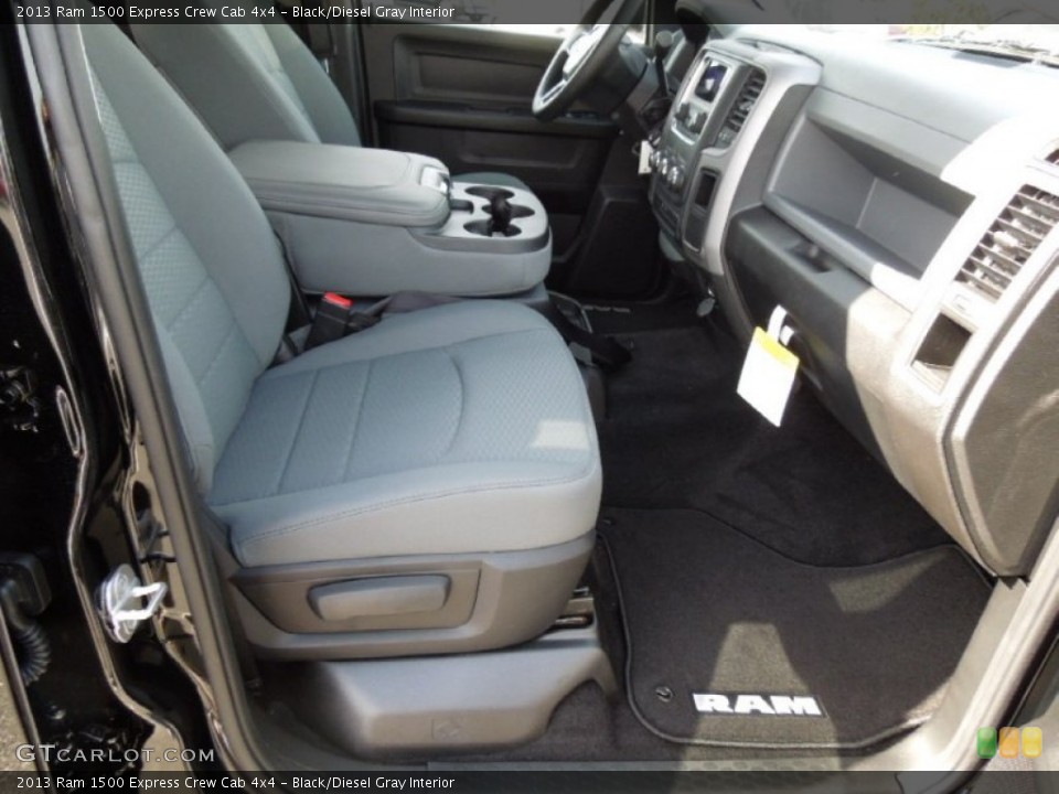 Black/Diesel Gray Interior Photo for the 2013 Ram 1500 Express Crew Cab 4x4 #73577819