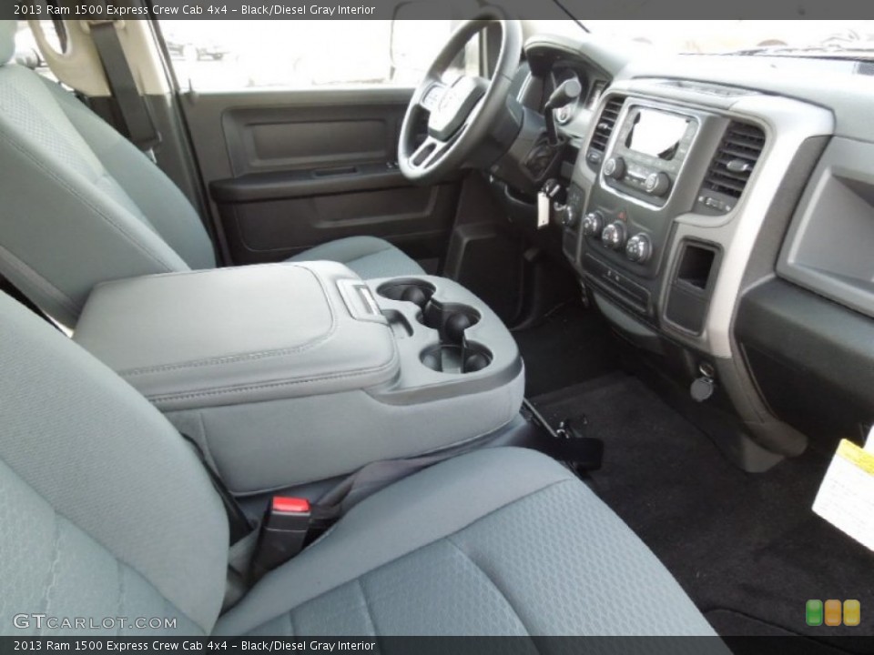 Black/Diesel Gray Interior Photo for the 2013 Ram 1500 Express Crew Cab 4x4 #73577831