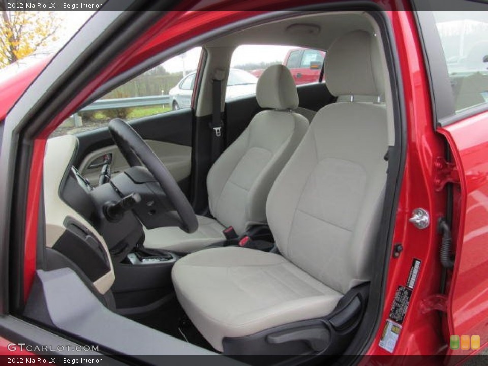 Beige Interior Front Seat for the 2012 Kia Rio LX #73577972