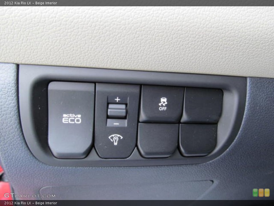 Beige Interior Controls for the 2012 Kia Rio LX #73577982