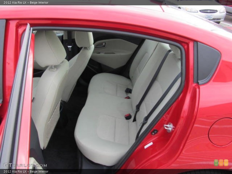 Beige Interior Rear Seat for the 2012 Kia Rio LX #73578019