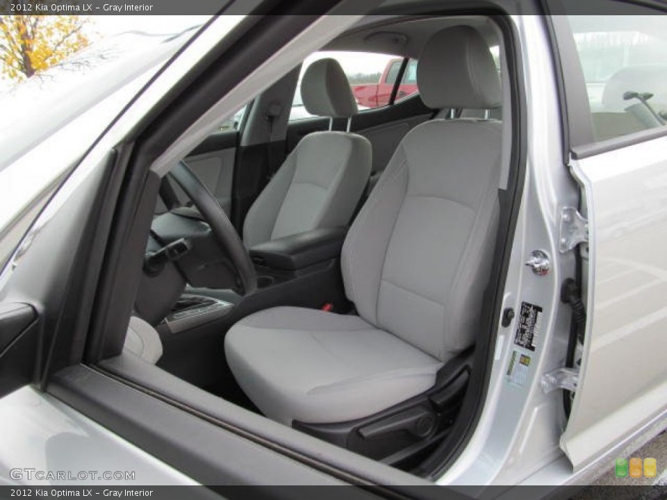 Gray Interior Front Seat for the 2012 Kia Optima LX #73578398
