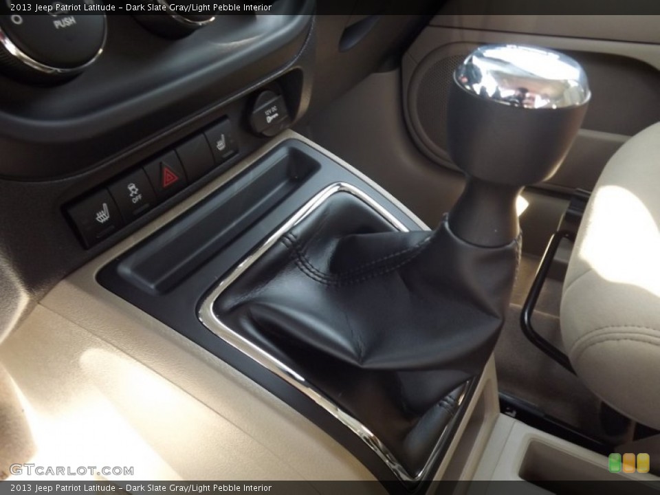 Dark Slate Gray/Light Pebble Interior Transmission for the 2013 Jeep Patriot Latitude #73582525