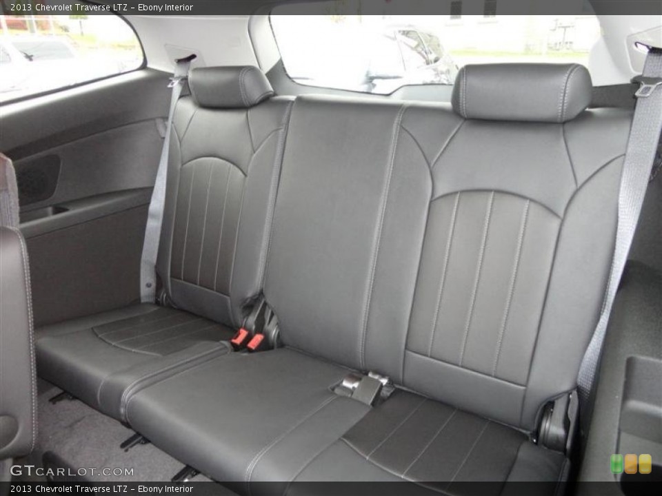 Ebony Interior Rear Seat for the 2013 Chevrolet Traverse LTZ #73582625