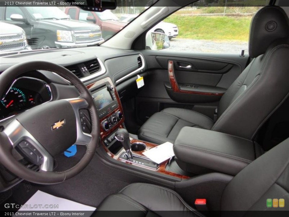Ebony Interior Photo for the 2013 Chevrolet Traverse LTZ #73582670