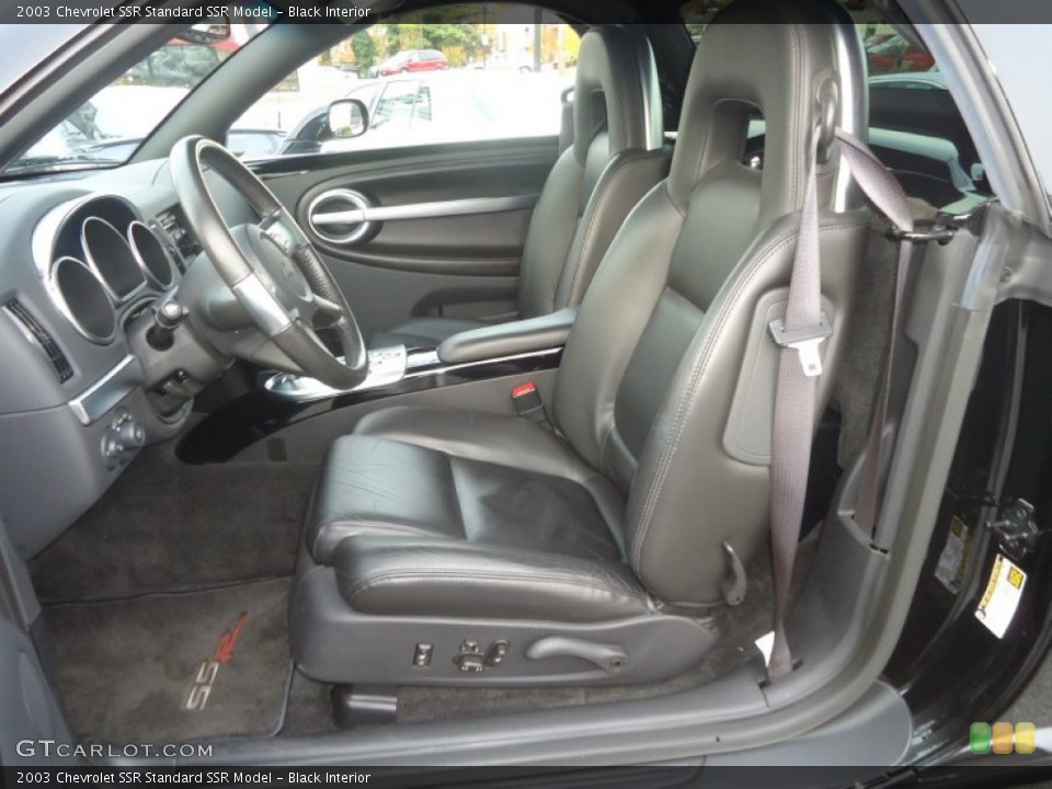 Black Interior Front Seat for the 2003 Chevrolet SSR  #73584546