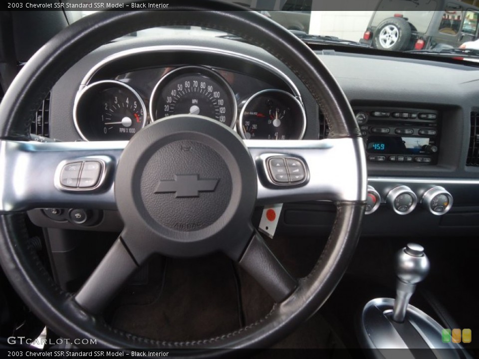 Black Interior Steering Wheel for the 2003 Chevrolet SSR  #73584572