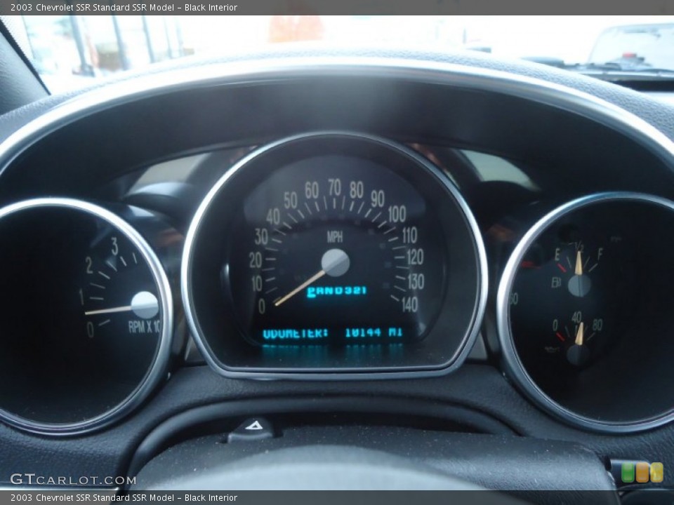 Black Interior Gauges for the 2003 Chevrolet SSR  #73584593