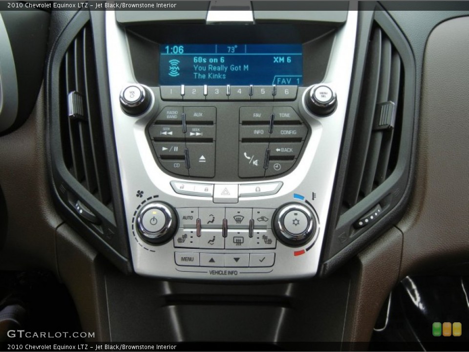 Jet Black/Brownstone Interior Controls for the 2010 Chevrolet Equinox LTZ #73585411