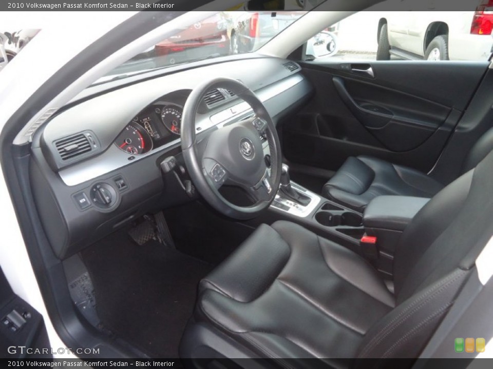 Black 2010 Volkswagen Passat Interiors