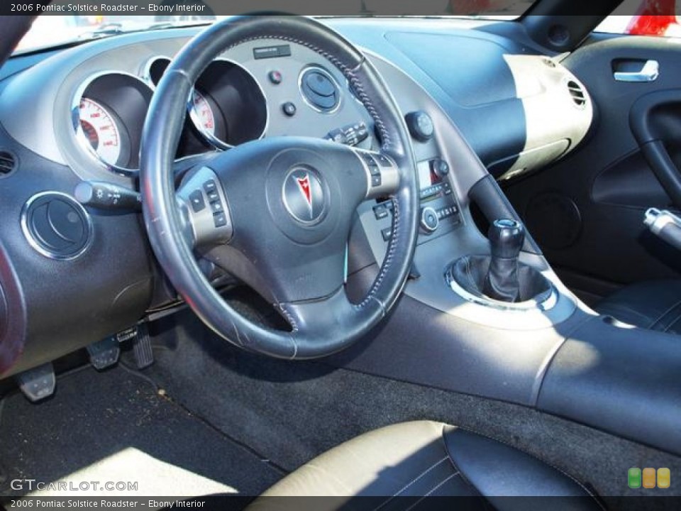 Ebony Interior Dashboard for the 2006 Pontiac Solstice Roadster #73586847